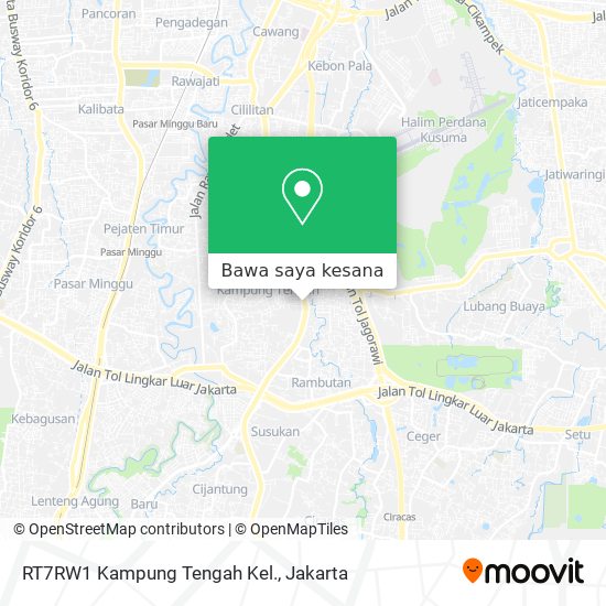 Peta RT7RW1 Kampung Tengah Kel.