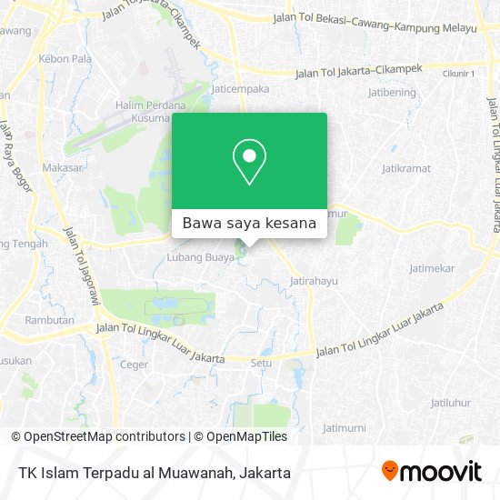 Peta TK Islam Terpadu al Muawanah