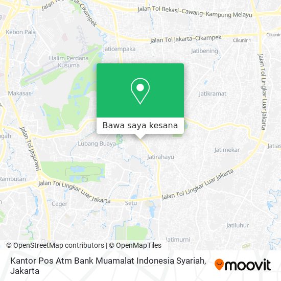 Peta Kantor Pos Atm Bank Muamalat Indonesia Syariah