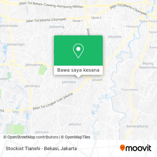 Peta Stockist Tianshi - Bekasi