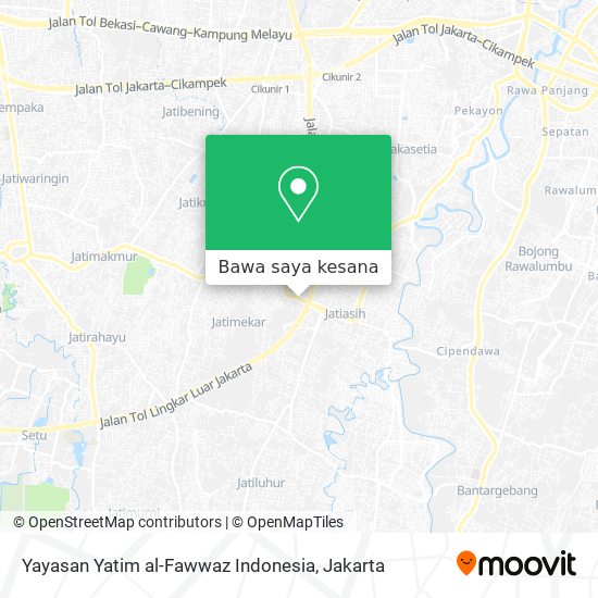Peta Yayasan Yatim al-Fawwaz Indonesia
