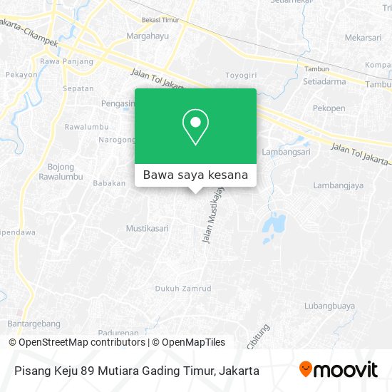 Peta Pisang Keju 89 Mutiara Gading Timur