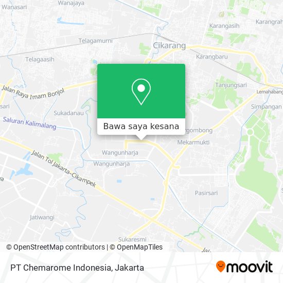 Peta PT Chemarome Indonesia