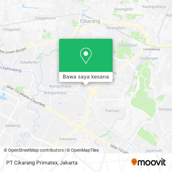 Peta PT Cikarang Primatex