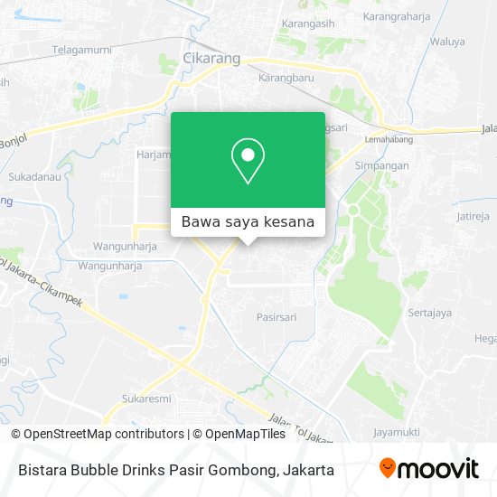 Peta Bistara Bubble Drinks Pasir Gombong