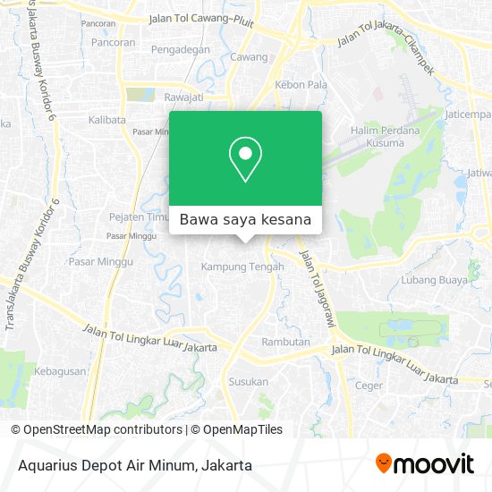 Peta Aquarius Depot Air Minum