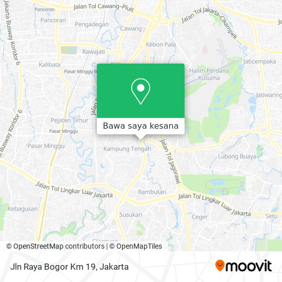 Peta Jln Raya Bogor Km 19