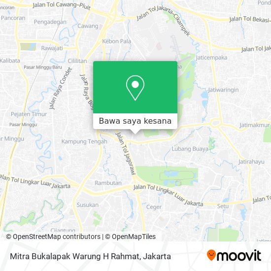 Peta Mitra Bukalapak Warung H Rahmat