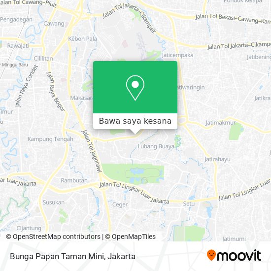 Peta Bunga Papan Taman Mini