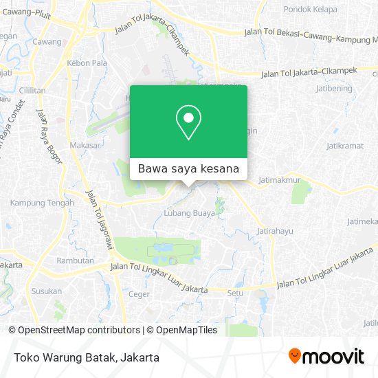 Peta Toko Warung Batak