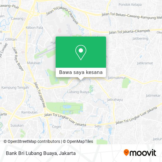 Peta Bank Bri Lubang Buaya