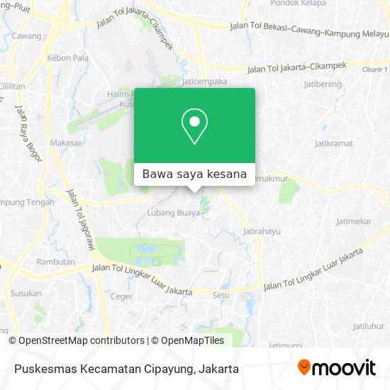 Peta Puskesmas Kecamatan Cipayung