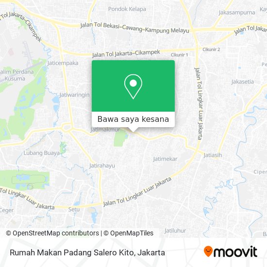 Peta Rumah Makan Padang Salero Kito