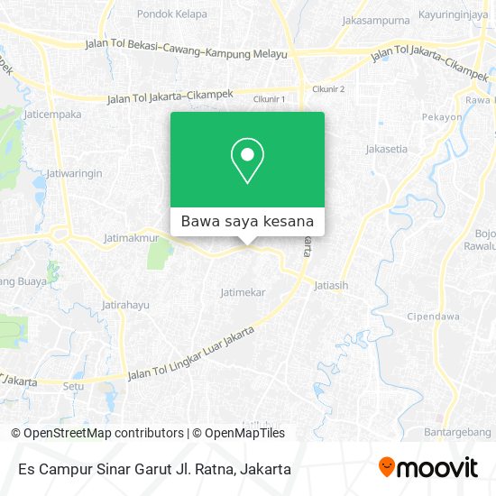 Peta Es Campur Sinar Garut Jl. Ratna