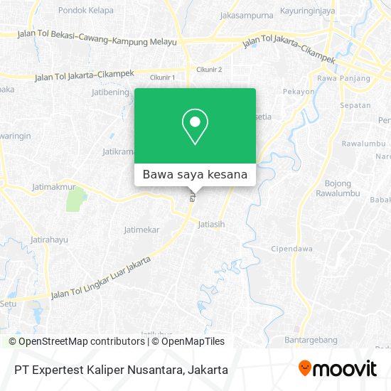 Peta PT Expertest Kaliper Nusantara