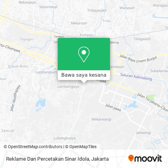 Peta Reklame Dan Percetakan Sinar Idola