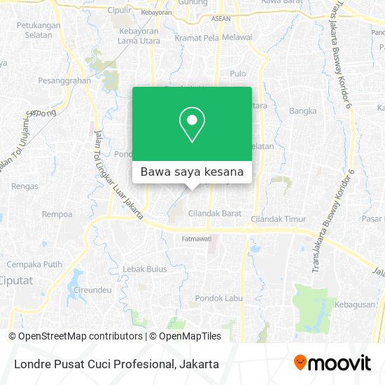 Peta Londre Pusat Cuci Profesional