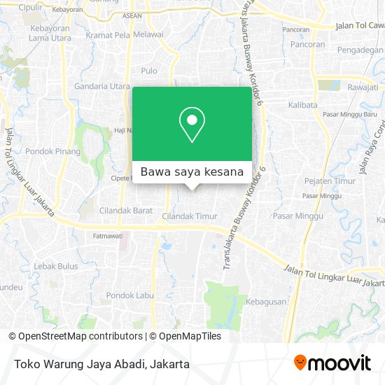 Peta Toko Warung Jaya Abadi