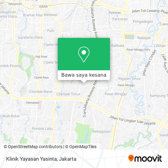 Peta Klinik Yayasan Yasinta