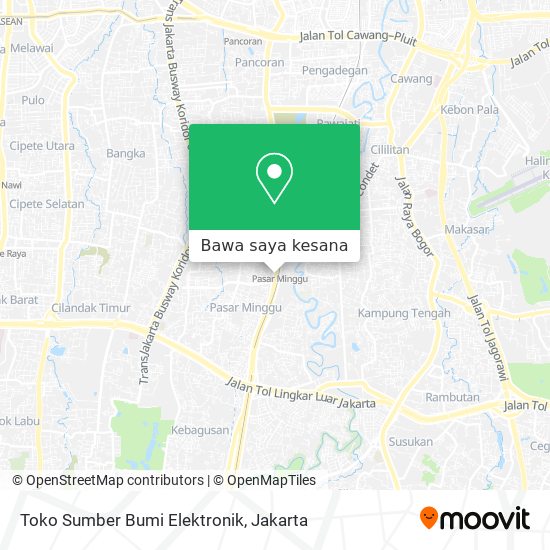 Peta Toko Sumber Bumi Elektronik