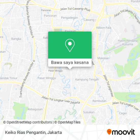 Peta Keiko Rias Pengantin