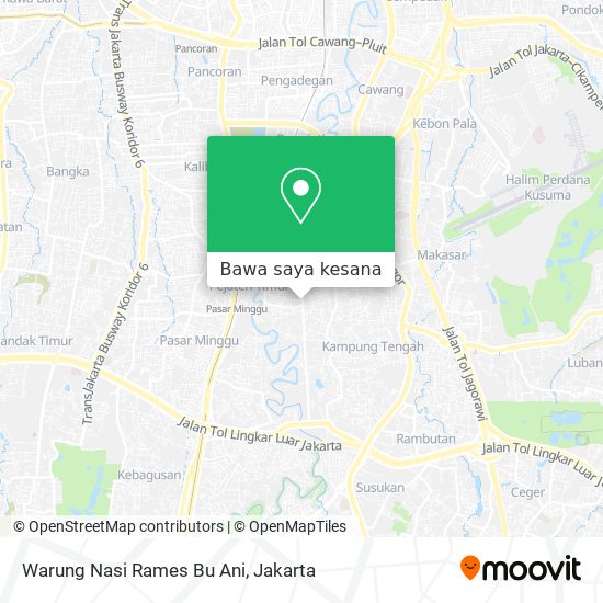 Peta Warung Nasi Rames Bu Ani