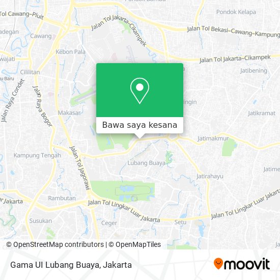 Peta Gama UI Lubang Buaya