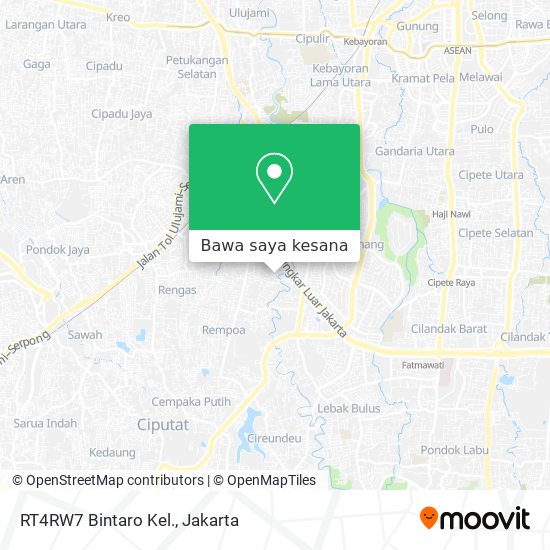 Peta RT4RW7 Bintaro Kel.