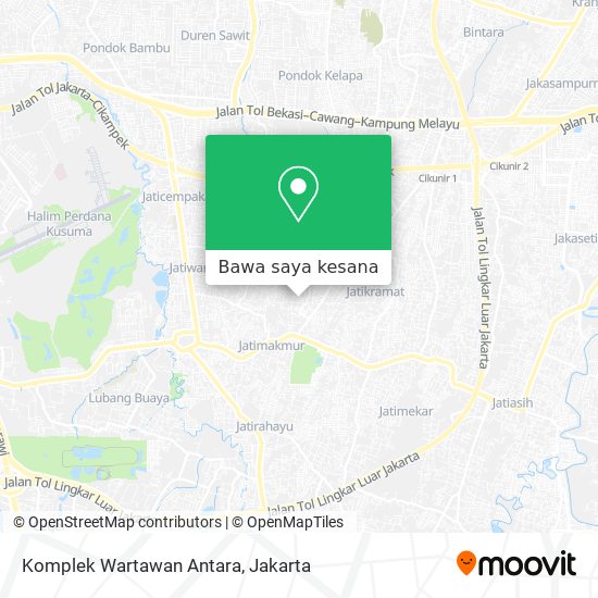 Peta Komplek Wartawan Antara