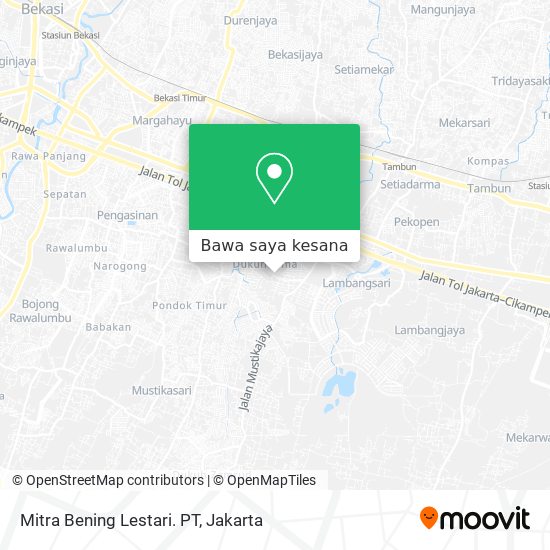 Peta Mitra Bening Lestari. PT