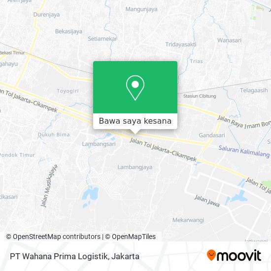 Peta PT Wahana Prima Logistik