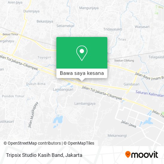 Peta Tripsix Studio Kasih Band