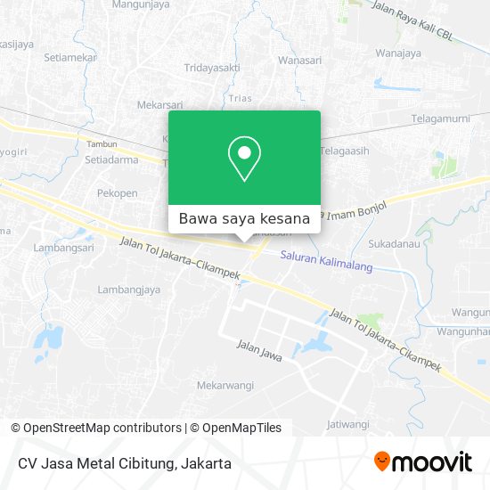 Peta CV Jasa Metal Cibitung