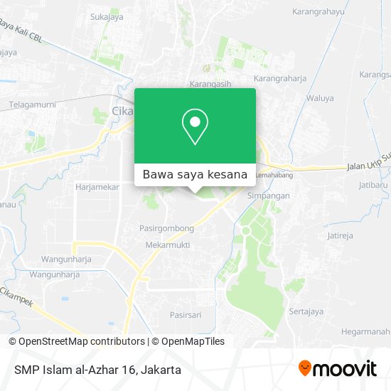 Peta SMP Islam al-Azhar 16