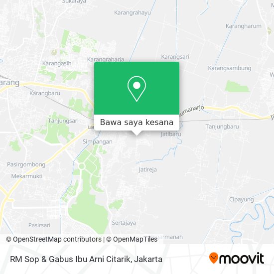 Peta RM Sop & Gabus Ibu Arni Citarik