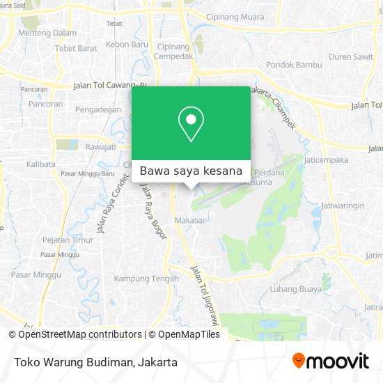 Peta Toko Warung Budiman