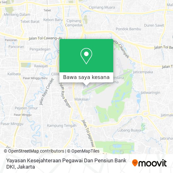 Peta Yayasan Kesejahteraan Pegawai Dan Pensiun Bank DKI