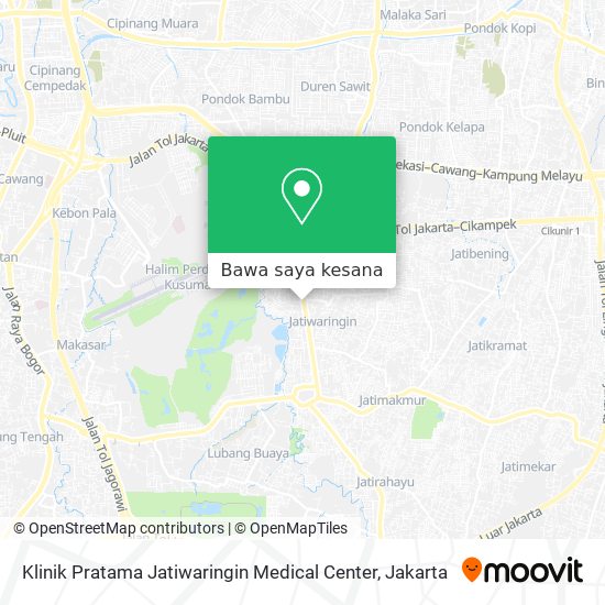 Peta Klinik Pratama Jatiwaringin Medical Center