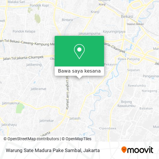 Peta Warung Sate Madura Pake Sambal