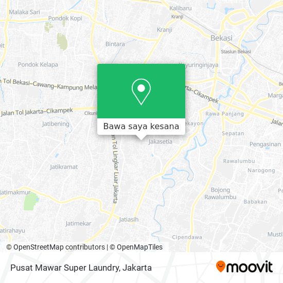 Peta Pusat Mawar Super Laundry