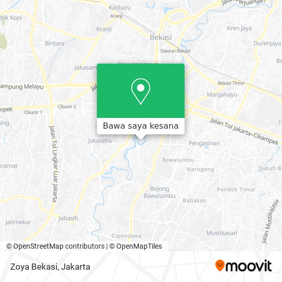 Peta Zoya Bekasi