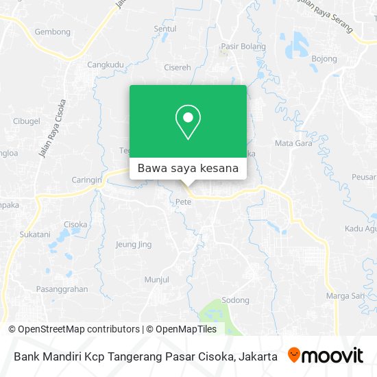 Peta Bank Mandiri Kcp Tangerang Pasar Cisoka