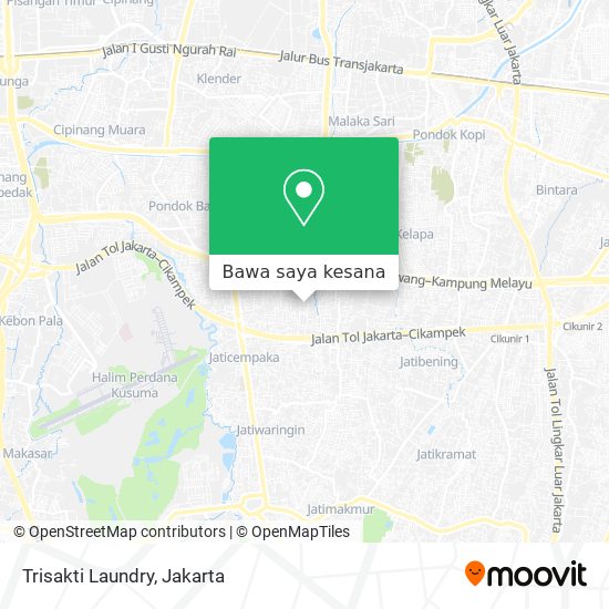 Peta Trisakti Laundry