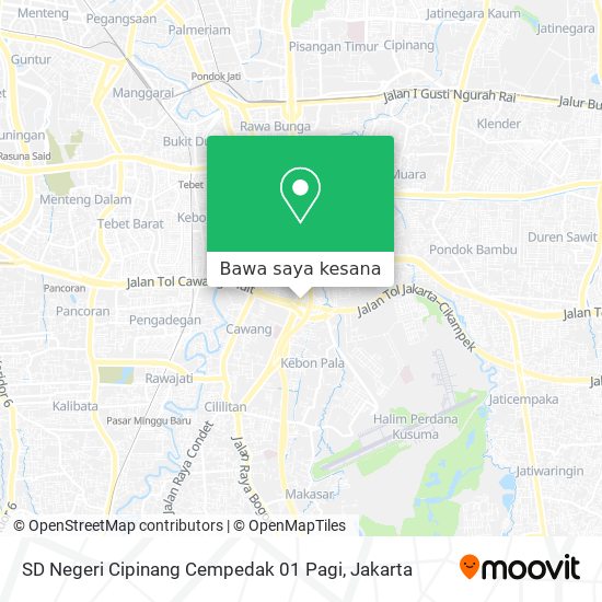 Peta SD Negeri Cipinang Cempedak 01 Pagi