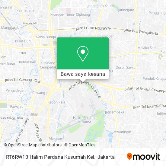 Peta RT6RW13 Halim Perdana Kusumah Kel.