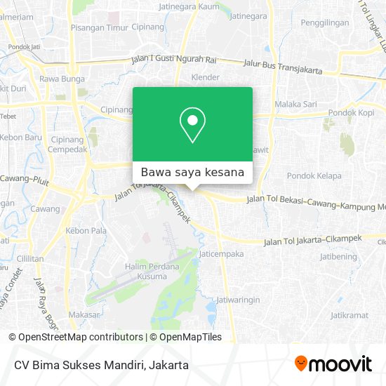 Peta CV Bima Sukses Mandiri