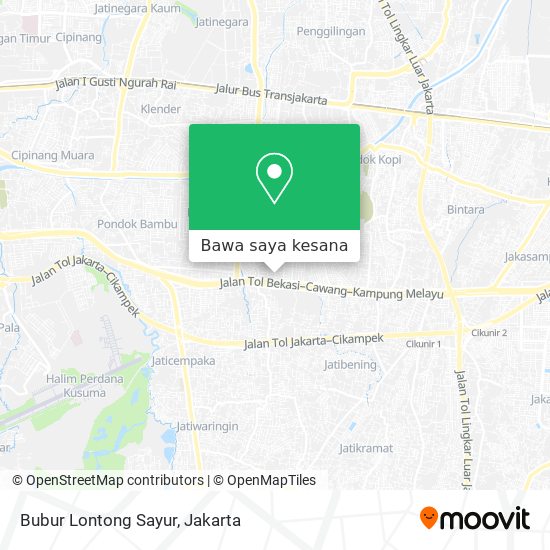 Peta Bubur Lontong Sayur