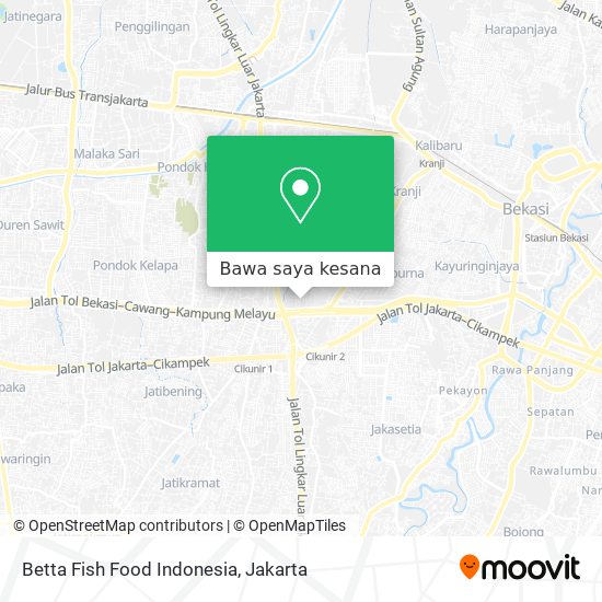 Peta Betta Fish Food Indonesia