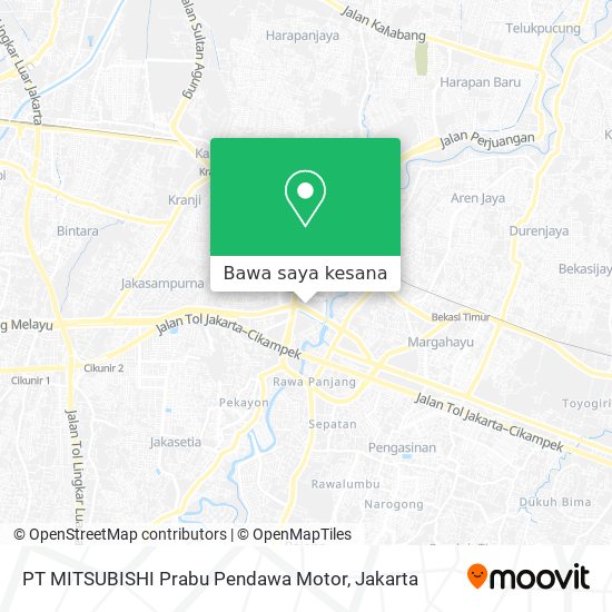 Peta PT MITSUBISHI Prabu Pendawa Motor