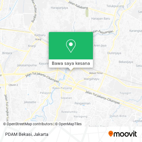 Peta PDAM Bekasi